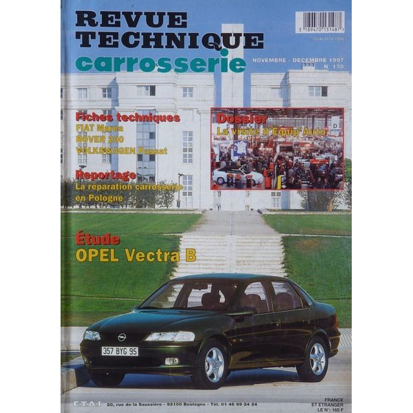 RTC Revue Technique Carrosserie Opel Vectra B