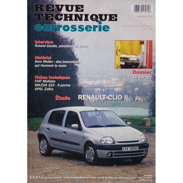 Rtc Revue Technique Carrosserie Renault Clio Ii