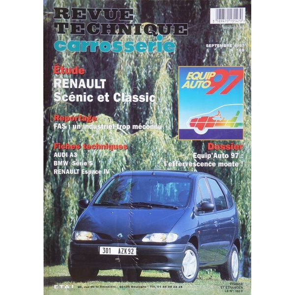 RTC Revue Technique Carrosserie Renault Mégane Scénic Classic