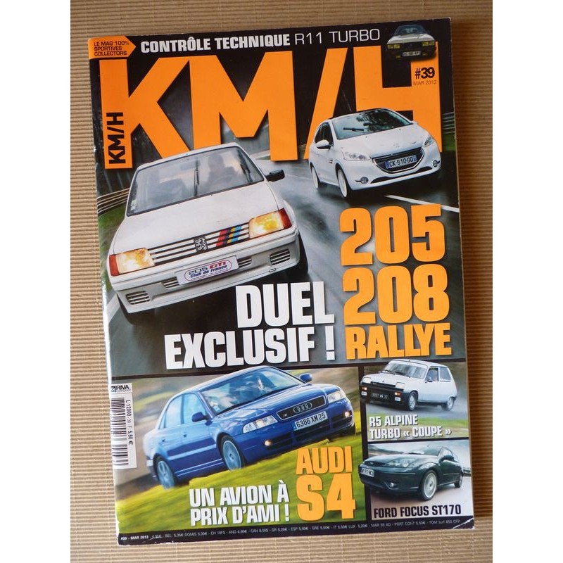 KM/H n°39, Toyota Corolla IX 190, Triumph Vitesse, Ford Focus ST170, Audi S4 B5, Seat Ibiza SC Cupra, MG ZR