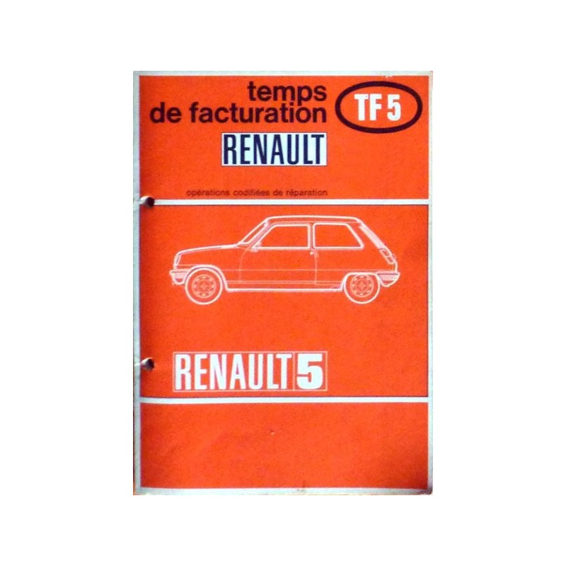 Renault 5, temps de réparation