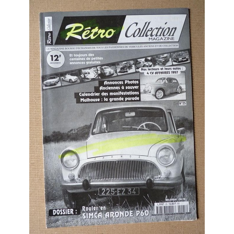 Rétro Collection n°25, Simca Aronde P60, Renault 4cv Affaires