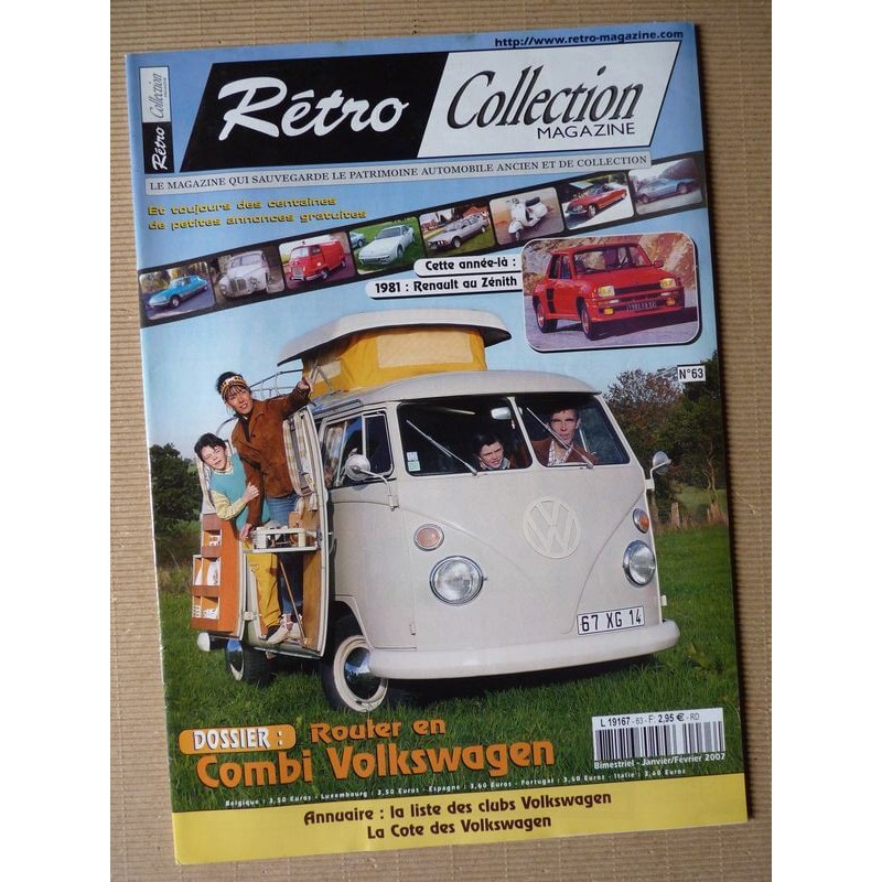 Rétro Collection n°63, Volkswagen Combi T1 Split, Sunbeam Club de France