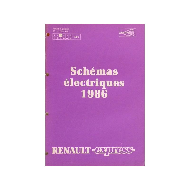 Renault Express, schémas électriques 1986