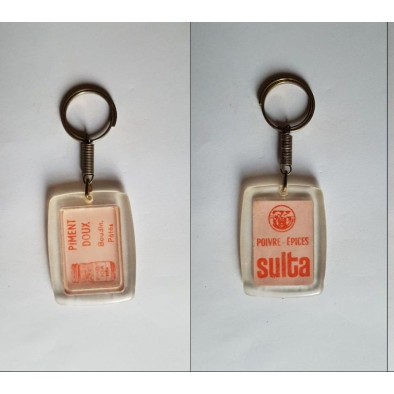 porte-clés Sulta, poivre épices, piment doux, rouge rectangle (pc)