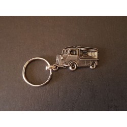 Porte-clés métal relief Citroen HY H HZ Tube, version foodtruck marchand