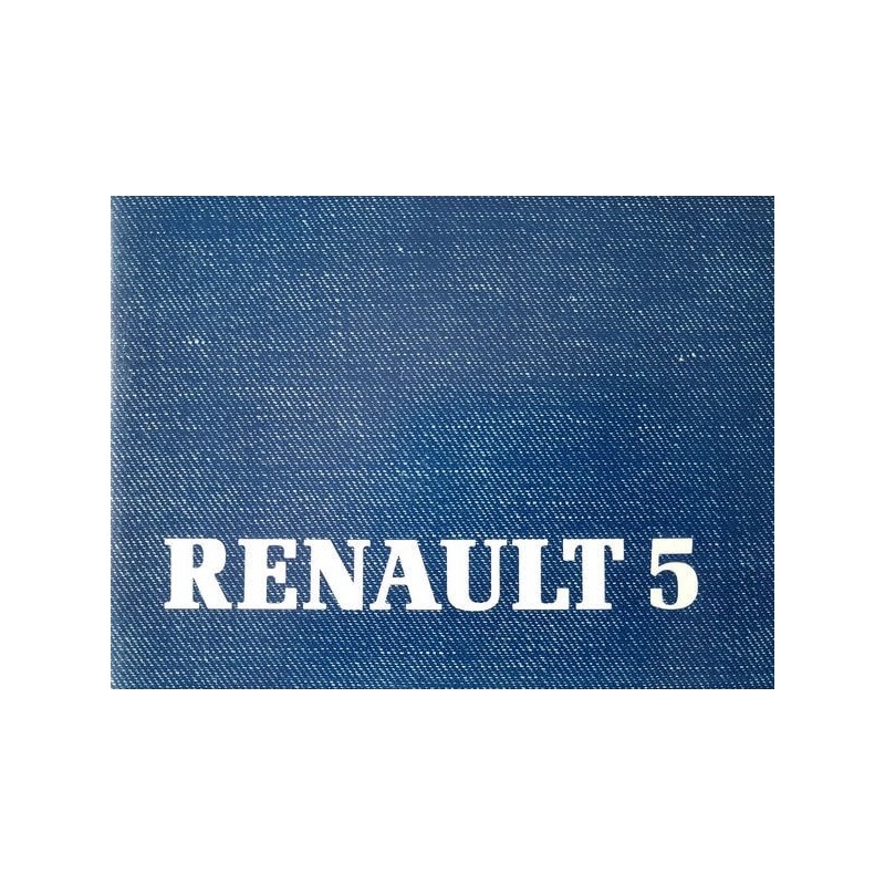 Renault Supercinq, notice d’entretien (eBook)