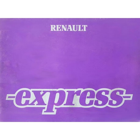 Renault Express, notice d’entretien (eBook)