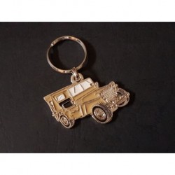 Porte-clés profil Jeep Willys Ford (beige verdâtre)