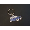 Porte-clés profil Renault 4, R4 TL GTL 4L (bleu)