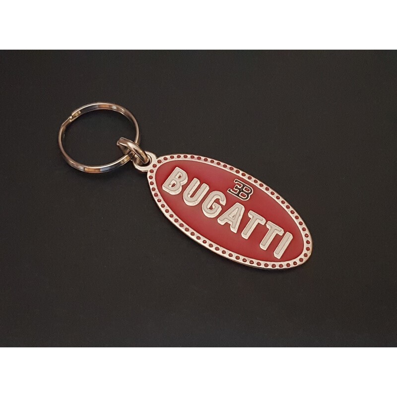 Bugatti sterling silver keychain