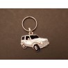 Porte-clés profil Mitsubishi Pajero 2 et Montero 2 4x4 (blanc)