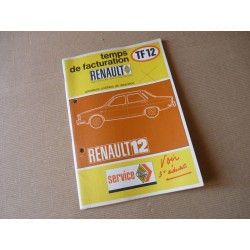 Renault 12, temps de réparation original