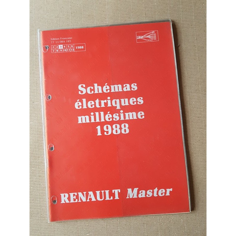 Renault Master, schémas électriques 1988, original