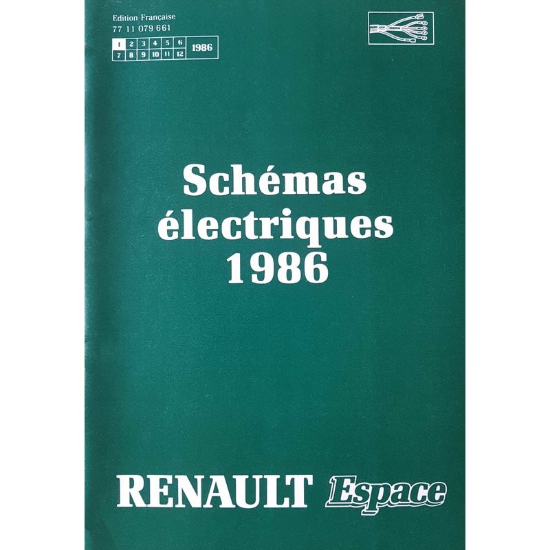 Renault Espace, Schémas électriques 1986