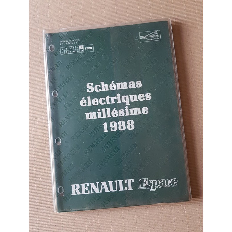 Renault Espace, Schémas électriques 1988, Original