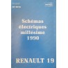 Renault 19, schémas électriques 1990 (eBook)