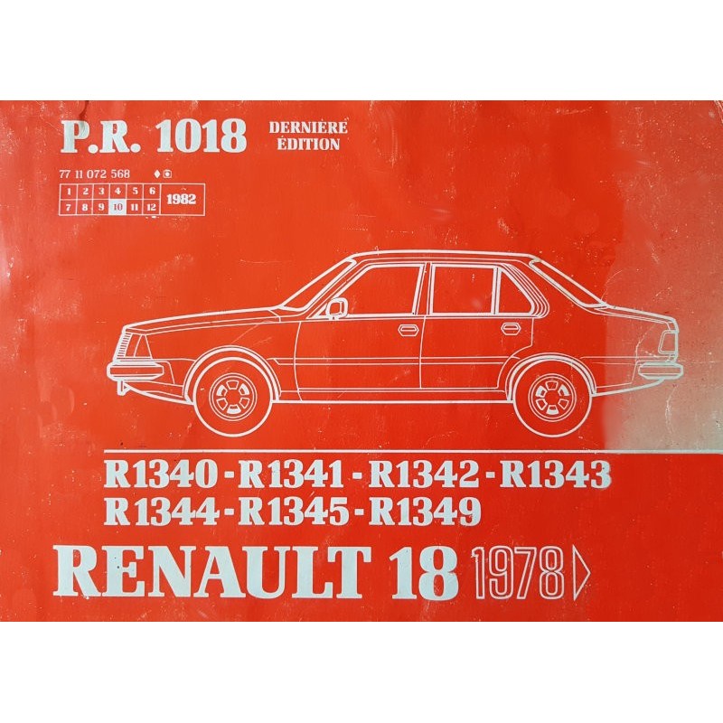 Renault 18 de 1978-82, Catalogue de Pièces (eBook)