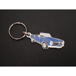 Porte-clés profil Mercedes Pagode w113, 230SL 250SL 280SL (bleu)