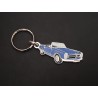 Porte-clés profil Mercedes Pagode w113, 230SL 250SL 280SL (bleu)