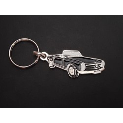 Porte-clés profil Mercedes Pagode w113, 230SL 250SL 280SL (noir)