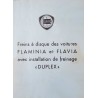 Lancia Flavia et Flaminia, freins à disques Duplex, notice d’entretien (eBook)