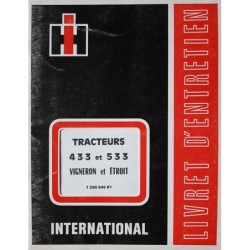 International 433, 533 vigneron et étroit, notice d’entretien (eBook)