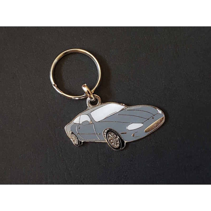 Porte-clés profil Jaguar XKR, XK8, XK X100 (gris)