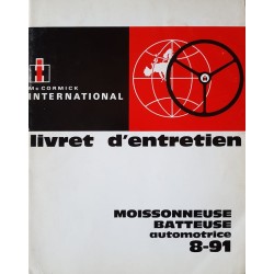 International 8-91 moissonneuse IH, Notice d’entretien (eBook)