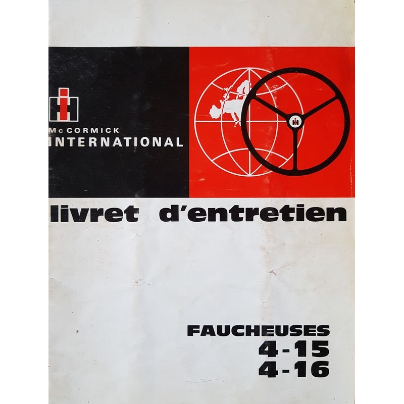 McCormick faucheuse 4-15, 4-16, Notice d’entretien (eBook)