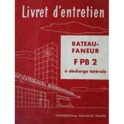 McCormick F PB 2 rateau-faneur, Notice d’entretien (eBook)