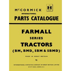 McCormick Farmall BM, BMD, SBM, SBMD, catalogue de pièces