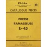 McCormick IH presse ramasseuse F-45, catalogue de pièces (eBook)