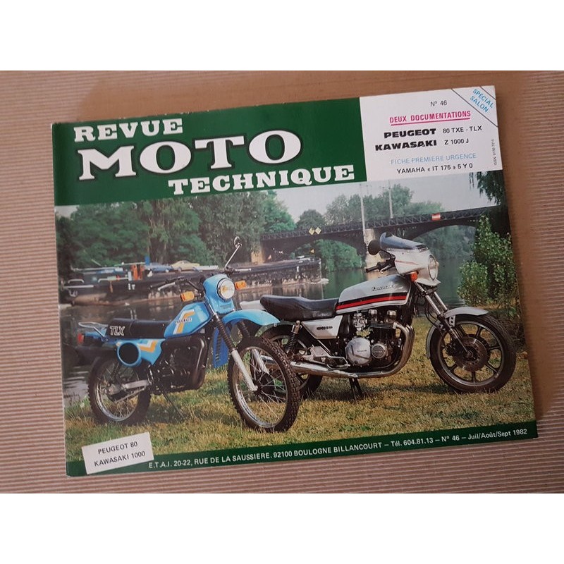 RMT Peugeot 80 TXE, TXL. Kawasaki Z1000 J, J1, J2, J cdm