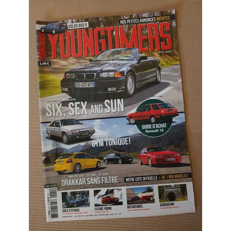 Youngtimers n°121, Renault 18, BMW 328i cabriolet, Volvo 850 R, Citroën BX19 Gti