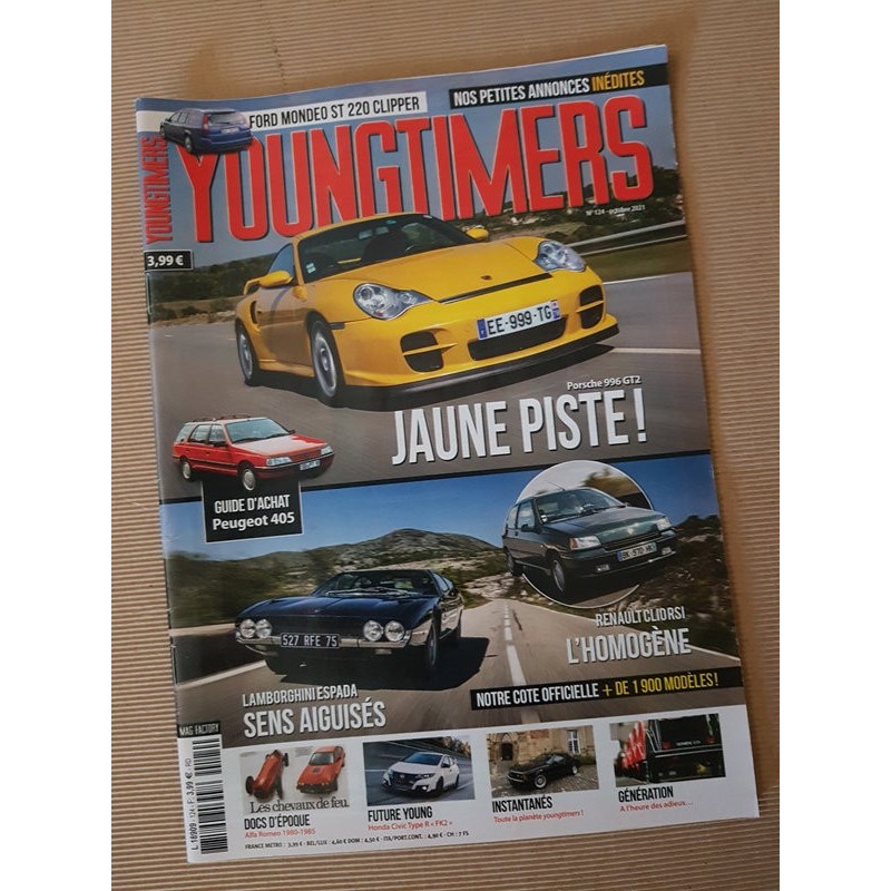 Youngtimers n°124, Peugeot 405, Renault Clio Rsi, Porsche 996 GT2, Ford Mondeo