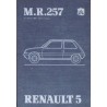 Renault Supercinq C400 à C403, manuel de réparation