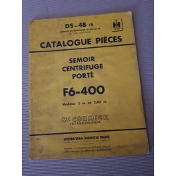 McCormick IH semoir F6-400, catalogue de pièces original