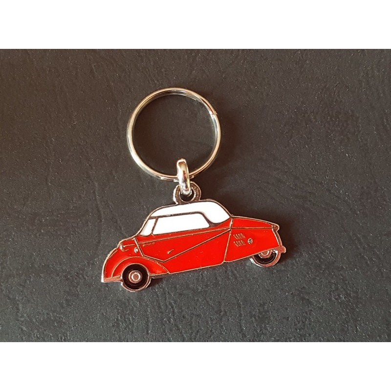 Porte-clés profil Messerschmitt KR200, KR175 KR201, FMR Tg500 (rouge)