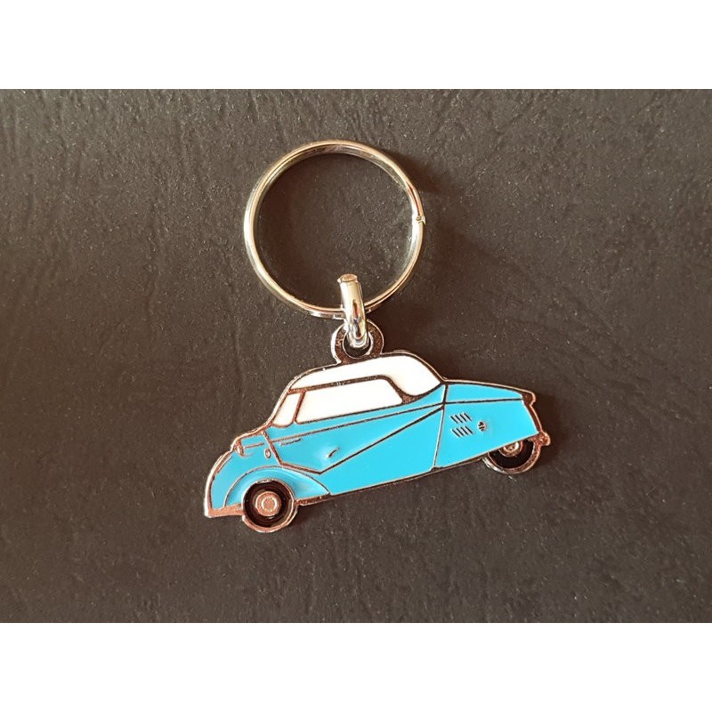 Porte-clés profil Messerschmitt KR200, KR175 KR201, FMR Tg500 (bleu)