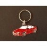 Porte-clés profil Nissan 100NX, 100 NX coupé NX-R NXR Sunny (rouge)