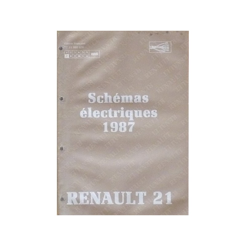 Renault 21, schémas électriques 1987