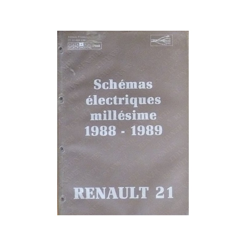 Renault 21, schémas électriques 1988-89