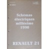 Renault 21, schémas électriques 1990