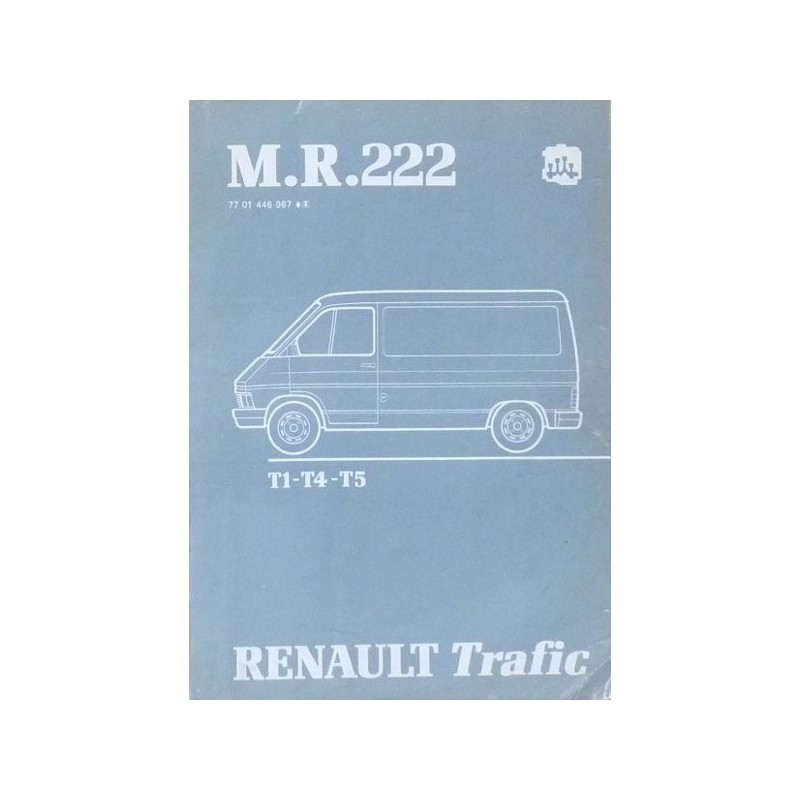 Renault Trafic T1, T4 et T5, manuel de réparation