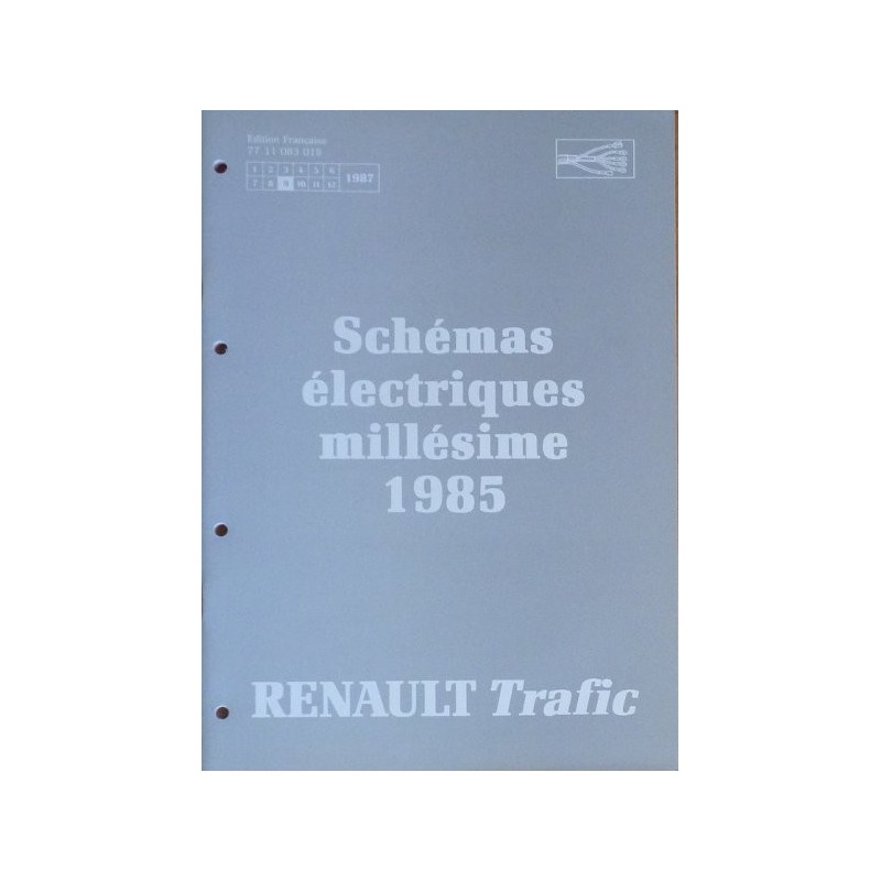 Renault Trafic, schémas électriques 1985