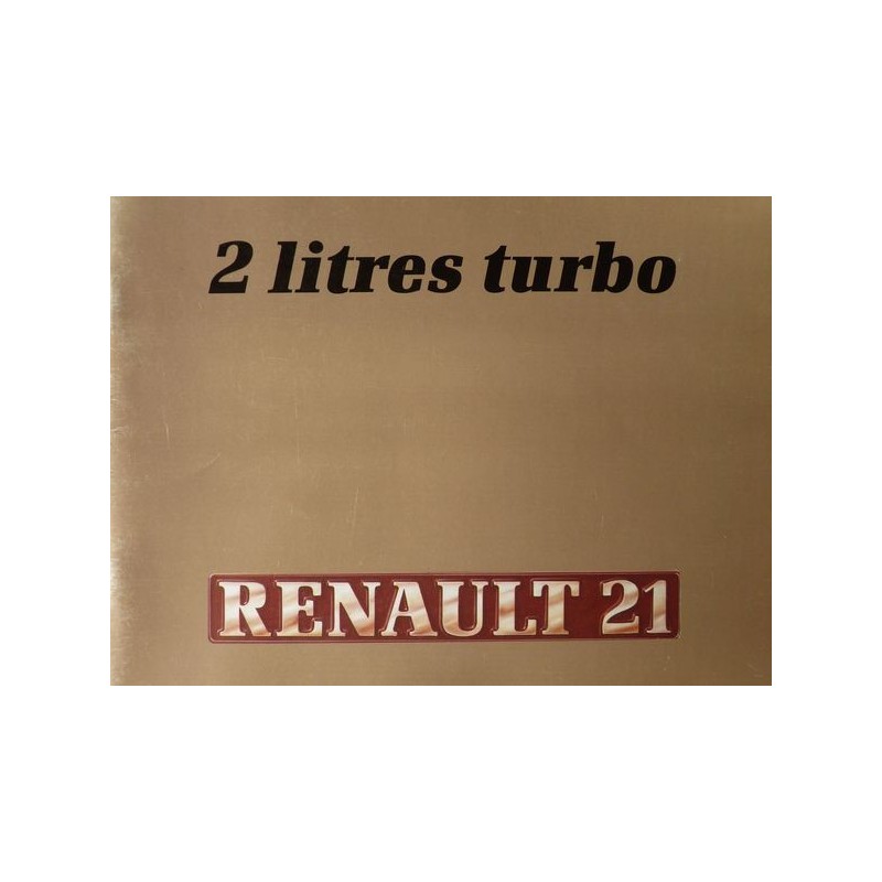 Renault 21 2 litres Turbo, notice d'entretien (eBook)