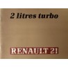 Renault 21 2 litres Turbo, notice d'entretien (eBook)