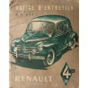 Renault 4cv R1062 avant 1955, notice d'entretien (eBook)