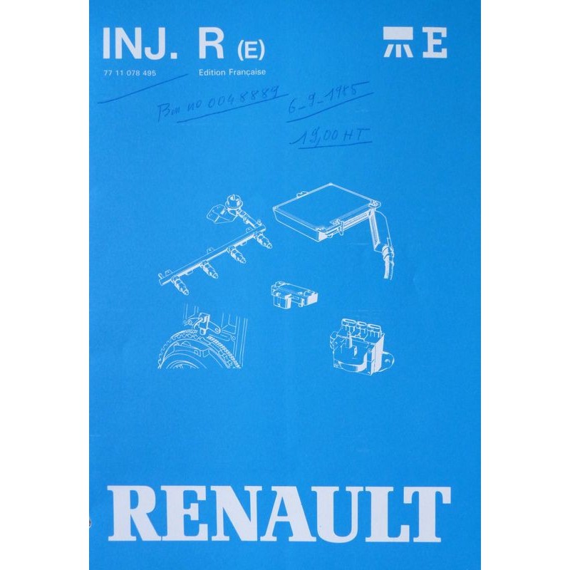 Injection essence type R de Renault 25, manuel de réparation (eBook)